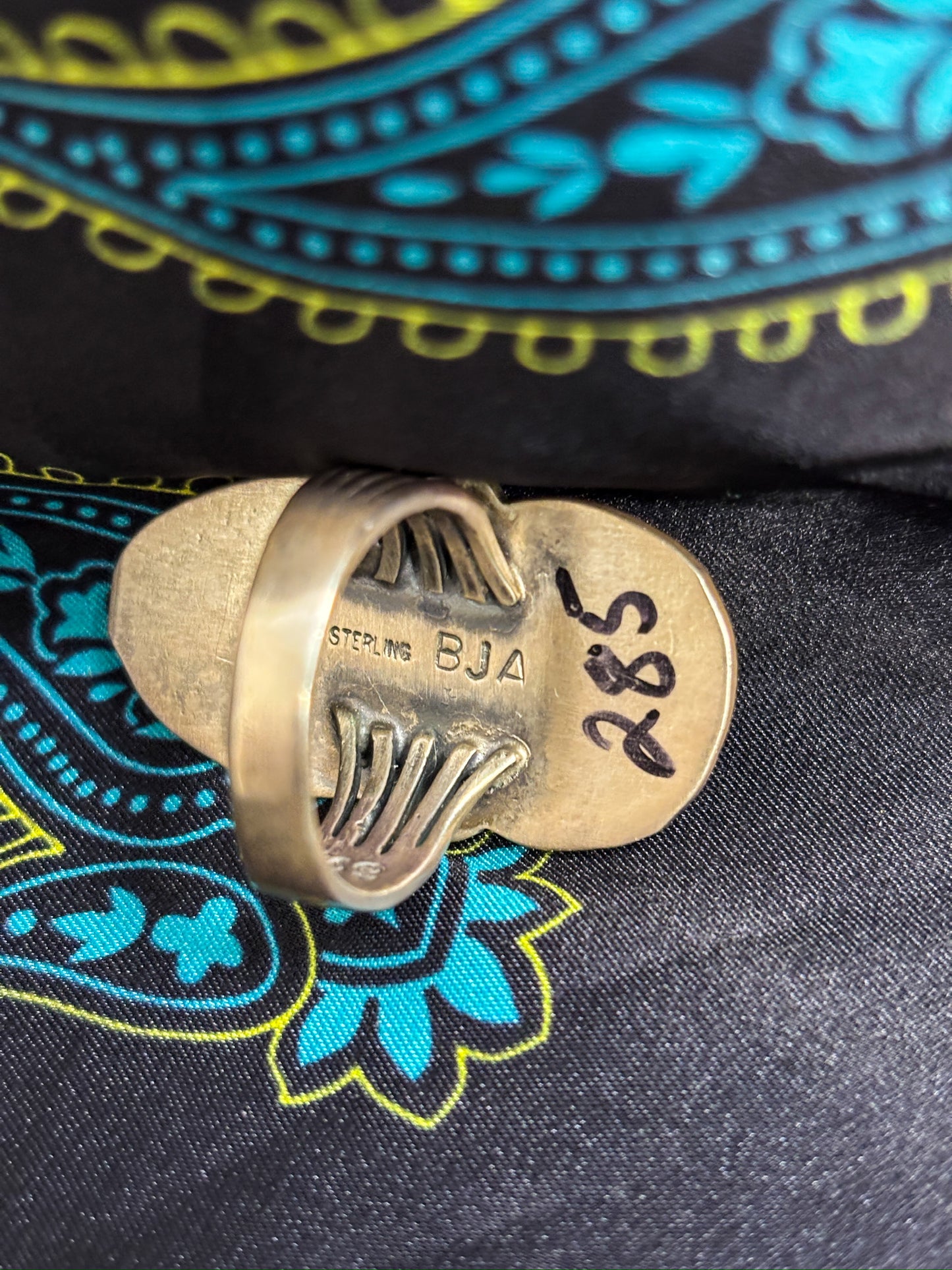 Pink Conch and Golden Hills Ring