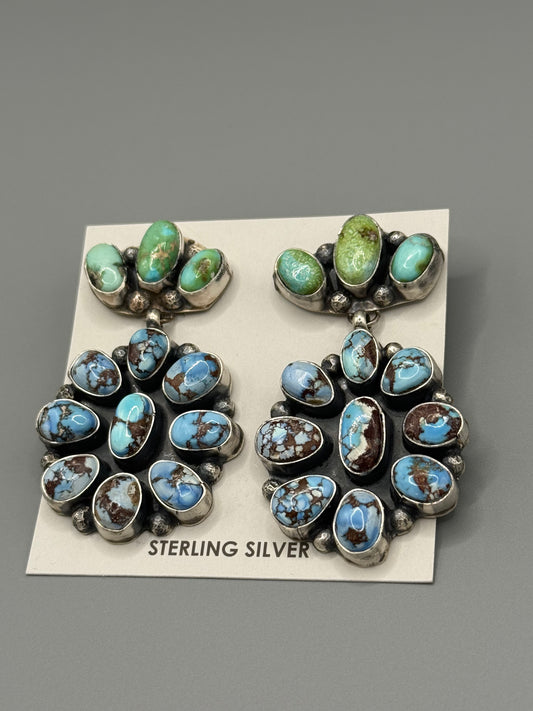 Golden hills and Sonoran Turquoise Earrings